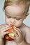 Free Toddler Eating Apple Stock Photos - 3026003