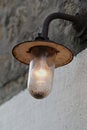 Free Old Vintage Dirty Rusty Bulb Lamp Stock Photography - 30472832