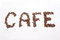 Free Word Cafe Assambled By Beans Royalty Free Stock Photos - 3055938