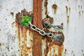 Free Rusty Gate Locked By Chains Royalty Free Stock Images - 30516089