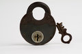 Free Old Padlock And Key Royalty Free Stock Photos - 3066078