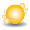 Free Gold Spheres Web Site Logo Royalty Free Stock Photos - 3068018