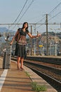 Free Woman Leaving On A Journey Royalty Free Stock Photography - 3073537