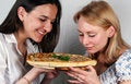 Free Girls & Pizza Italian Royalty Free Stock Photos - 3089368