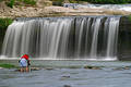 Free Man At Waterfall Royalty Free Stock Image - 316776