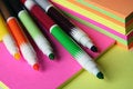 Free Colored Pen Over Colored Paper Stock Photo - 3129880