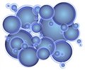 Free Blue Circles Bubbles Pattern Royalty Free Stock Images - 3131419