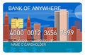 Free Credit Card With Skyscrapers Royalty Free Stock Image - 3147296
