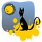 Free Cat And Moon Stock Photography - 3148682