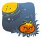 Free Gloomy Pumpkin And Moon Stock Photography - 3148692
