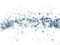 Free Two Colliding Iced Water Strea Royalty Free Stock Photo - 3150375