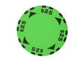 Free 25 Dollars Casino Chip Stock Photography - 3150822