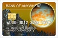 Free Credit Card With Buildings Stock Photo - 3164710
