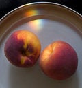 Free Peaches With Rainbow Glow Stock Photos - 3175363