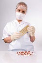 Free Pills From Manufacturing Stock Photography - 3178642