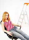 Free Girl Resting In Studio 4 Royalty Free Stock Image - 328836