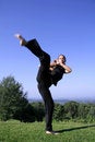 Free Woman Practising Self Defense Stock Photos - 3204943