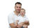 Free Father And Son Wearing White Royalty Free Stock Image - 3206026