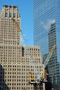 Free Two Cranes At Ground Zero Royalty Free Stock Photography - 3210497