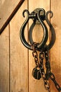 Free Old Door Handle And Padlock Royalty Free Stock Photography - 3220447