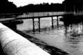 Free Jetty Mono Royalty Free Stock Photo - 3221325