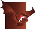 Free Bat With Santa Clause Cap Stock Photography - 3229512