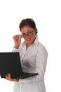 Free Businesswoman With Laptop Royalty Free Stock Image - 3231716