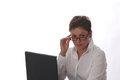 Free Businesswoman With Laptop Stock Image - 3231721