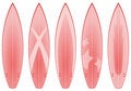 Free Surfboard Designs (red) Stock Photography - 3232722