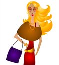 Free Fall Fashion Woman Shopping Royalty Free Stock Image - 3234656