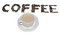 Free Coffee Cup And Coffee Written With Beans Stock Photos - 3250783