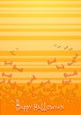 Free Happy Halloween - Orange Bats Stock Photos - 3266283