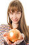 Free Girl Show Christmas Tree Ball Royalty Free Stock Images - 3280849