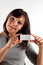 Free Woman With Business Card 11 Royalty Free Stock Photography - 3287997