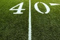 Free Football Field On 40 Yard Line Royalty Free Stock Photography - 3291867