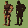 Free Man And His Shadow 1 Royalty Free Stock Images - 334139
