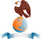 Free Bald Eagle Standing On Globe Royalty Free Stock Photo - 3307025