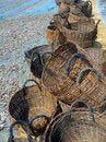 Free Empty Fishing Baskets Royalty Free Stock Photography - 3330807