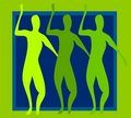 Free Green Earth People Background Royalty Free Stock Photos - 3352998