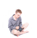 Free Man And Palmtop Stock Photography - 3405592