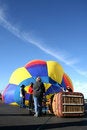 Free Inflating A Hot Air Balloon Royalty Free Stock Photos - 3417568