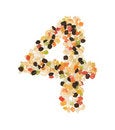 Free Digit 4 Royalty Free Stock Photos - 3432638