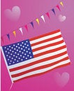 Free Flag Of USA Royalty Free Stock Image - 3455476