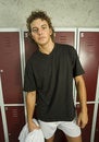 Free Man In Front Of Lockers Stock Images - 3462284
