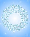 Free Snowflake Christmas Wreath Royalty Free Stock Photo - 3473195