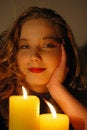 Free Adolescent And Candle Royalty Free Stock Photo - 3481725