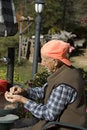 Free Busy Elderly Man Royalty Free Stock Image - 3493406