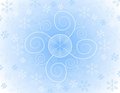 Free Abstract Snowflake Background Royalty Free Stock Images - 3497379