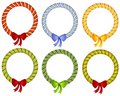 Free Candy Cane Wreath Bow Frames Royalty Free Stock Photos - 3528828