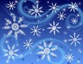 Free Dark Blue Snowflake Background Royalty Free Stock Photography - 3528987